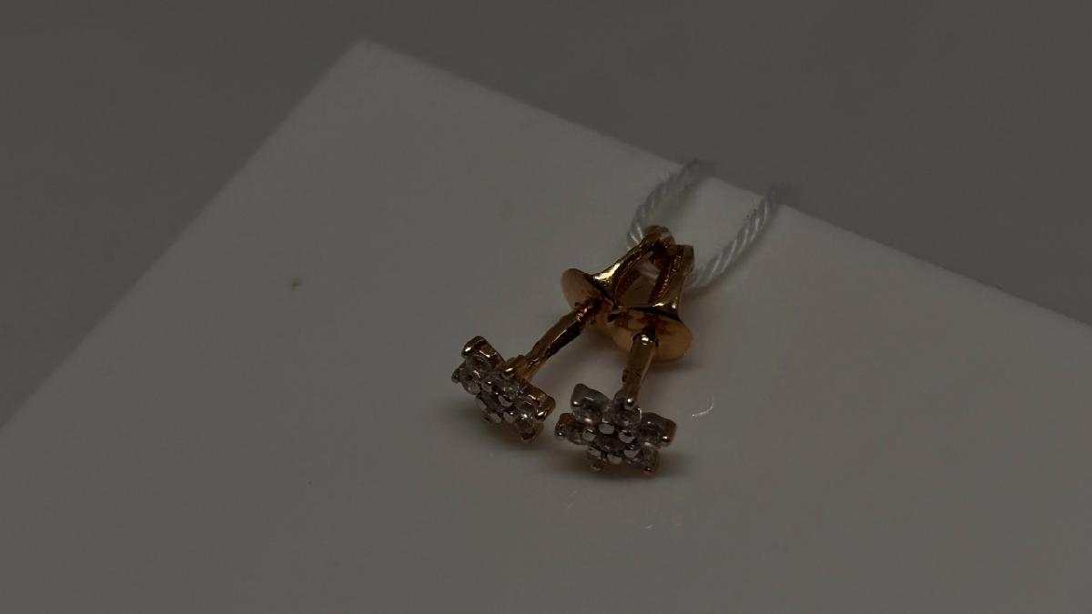 СПУС585 СЕРЬГИ ПУСЕТЫ (Au 585)