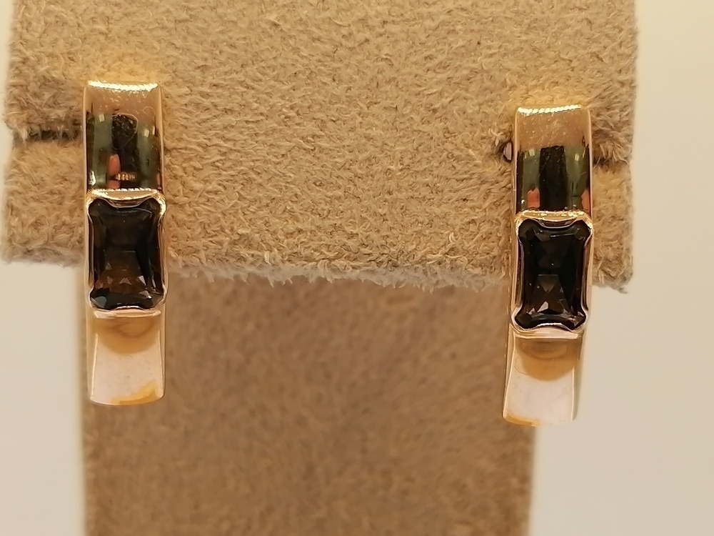 СЕРЬГИ РАУХ ТОПАЗ (Au 585)