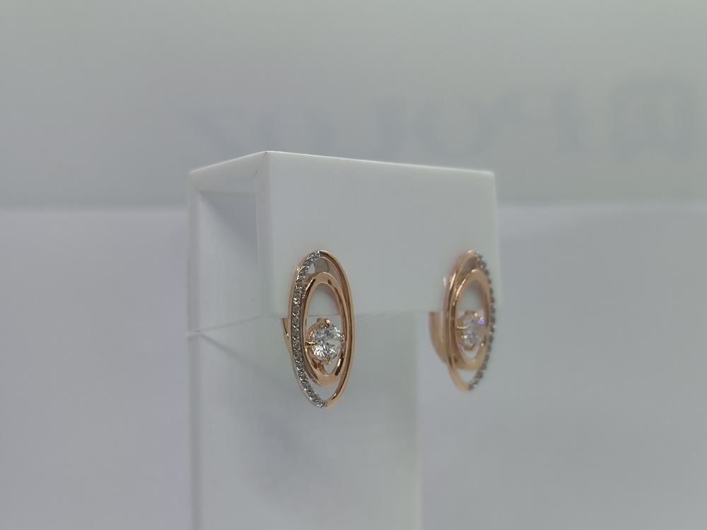 СЕРЬГИ С КАМНЯМИ (Au 585)