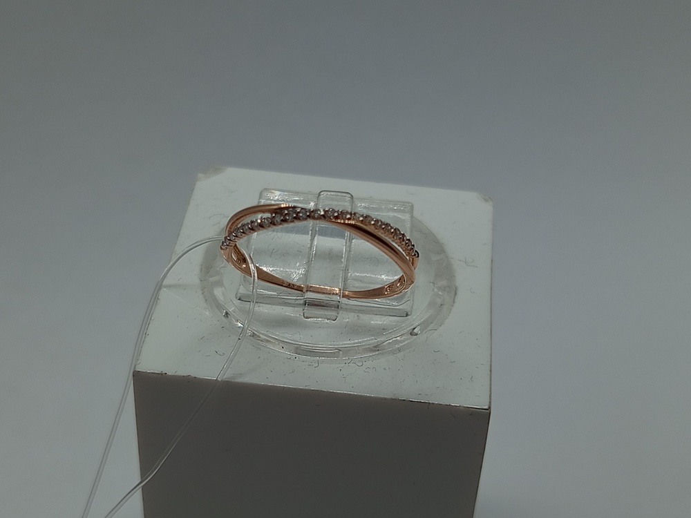 КОЛЬЦО С КАМНЯМИ (Au 585)