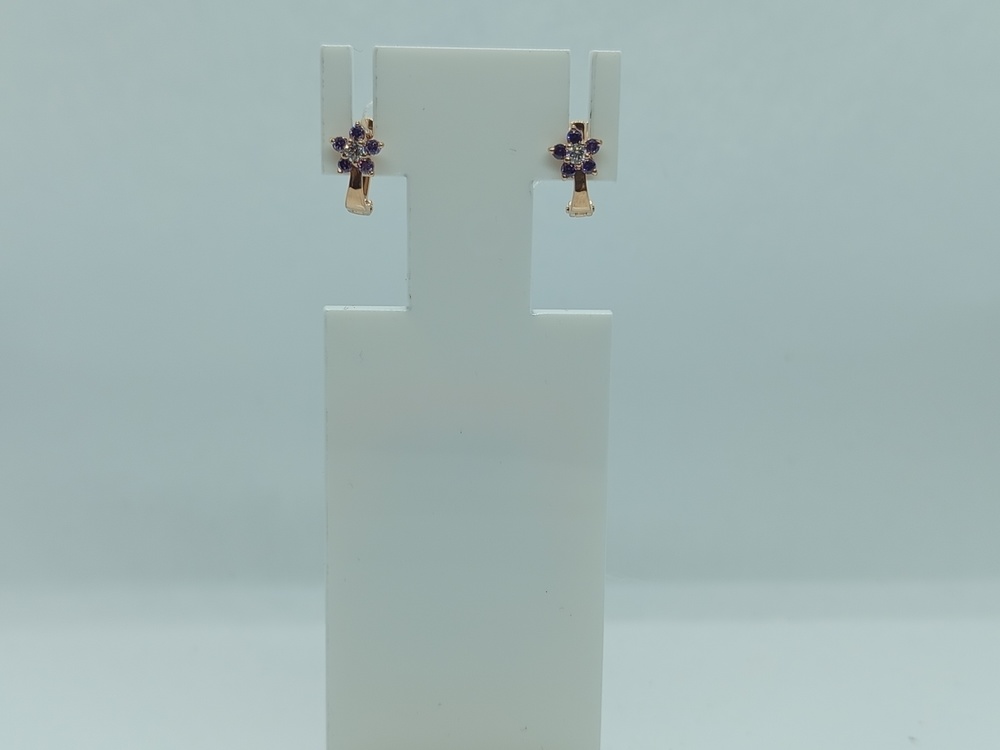 СЕРЬГИ С КАМНЯМИ (Au 585)