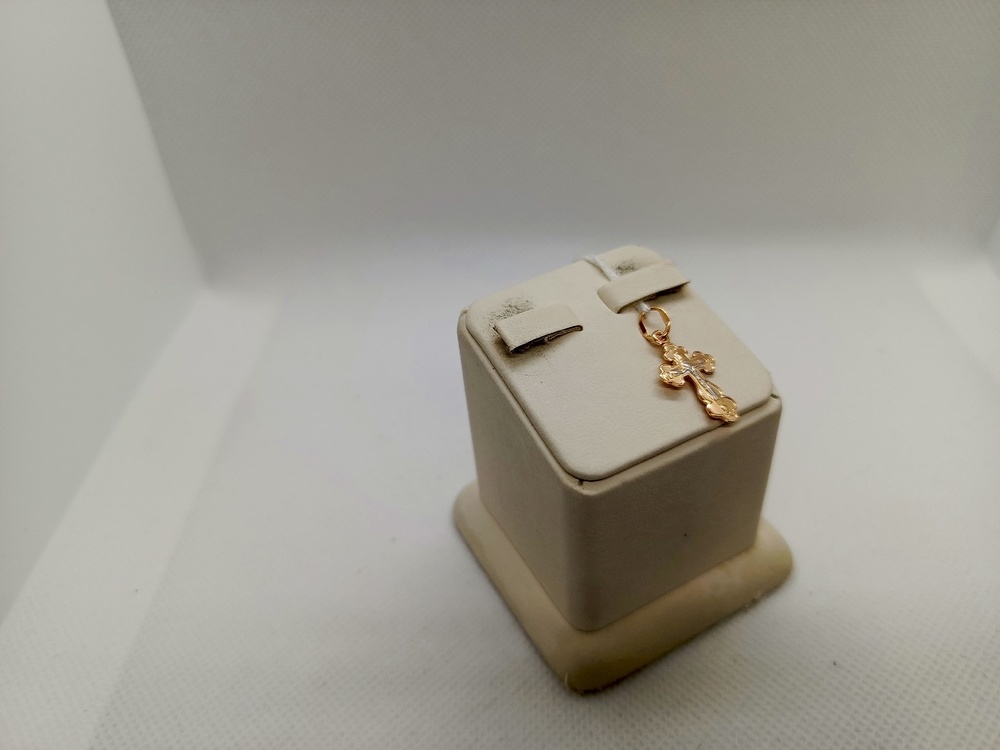 ПОДКБК585 ПОДВЕСКА КРЕСТ БЕЗ КАМНЯ (Au 585)