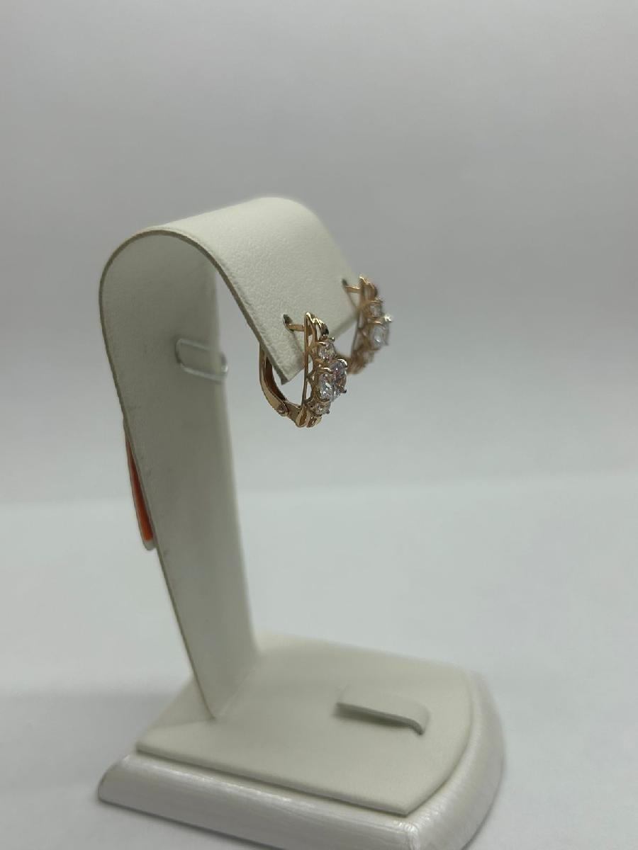 СКМИ585 СЕРЬГИ С КАМНЯМИ (Au 585)