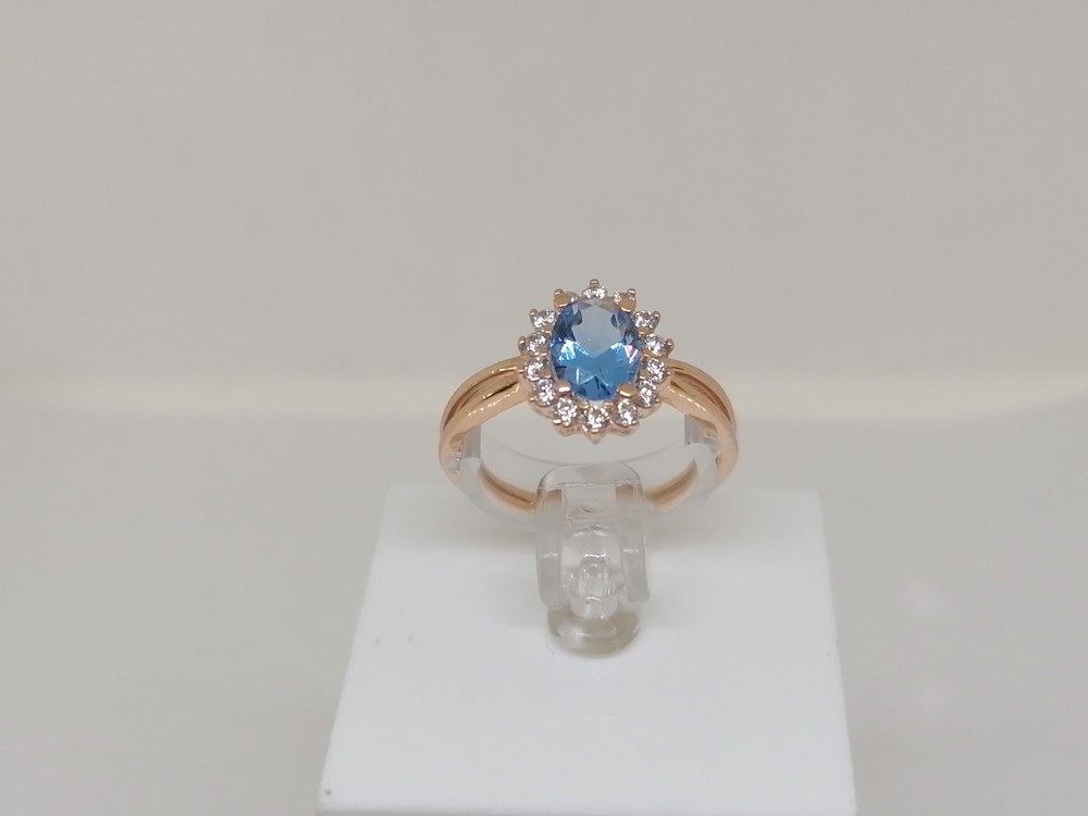 КОЛЬЦО С КАМНЯМИ (Au 585)