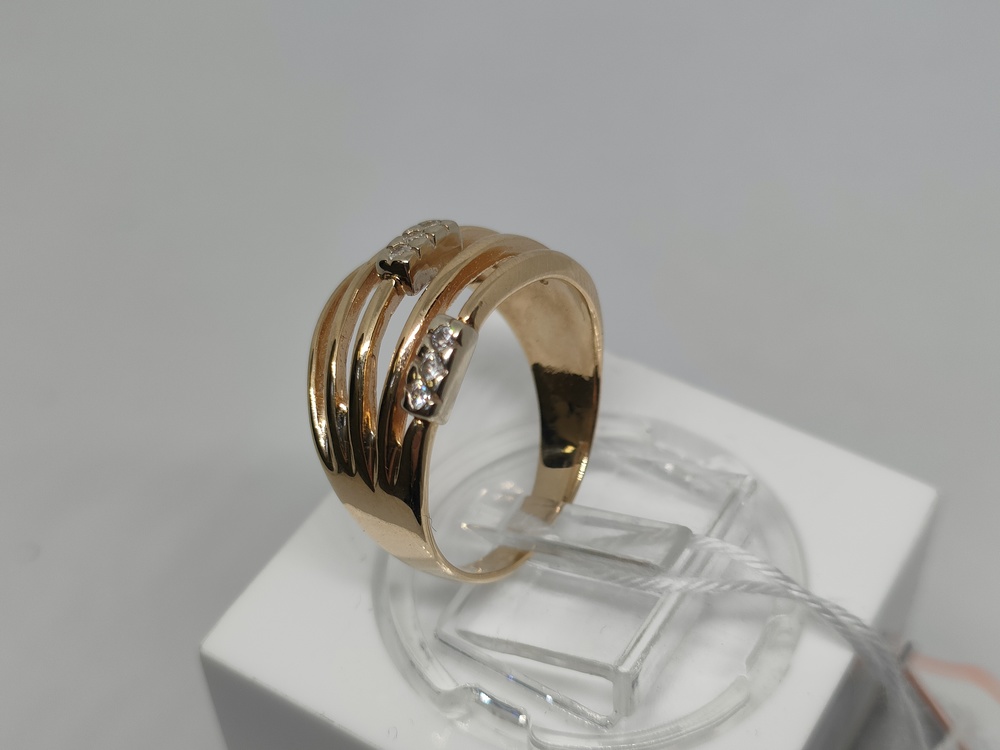 КОЛКМИ585 КОЛЬЦО С КАМНЯМИ (Au 585)