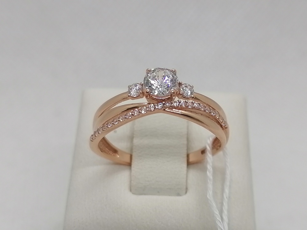 КОЛКМИ585 КОЛЬЦО С КАМНЯМИ (Au 585)