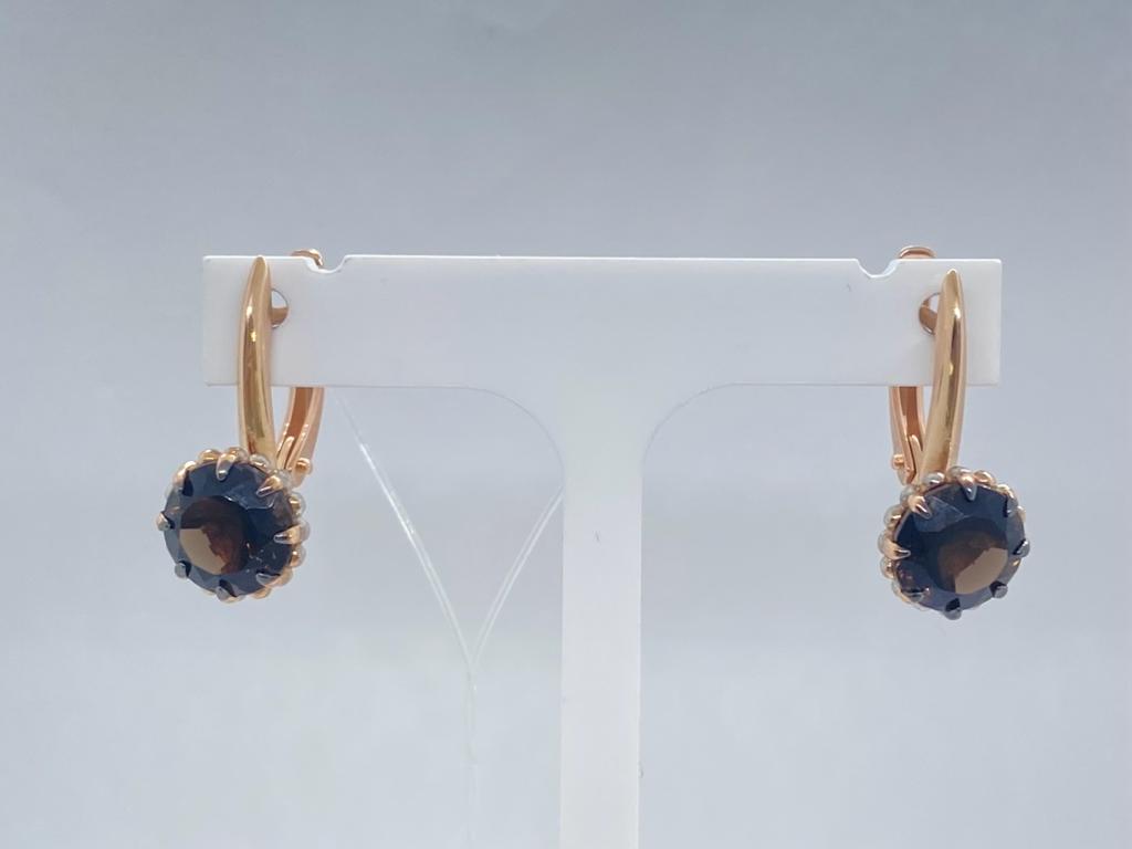 СЕРЬГИ РАУХ ТОПАЗ (Au 585)