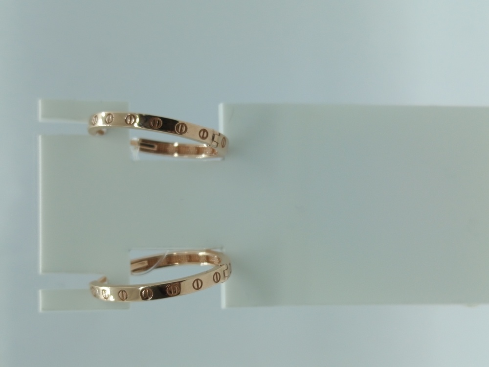 СЕРЬГИ КОНГО без камня (Au 585)