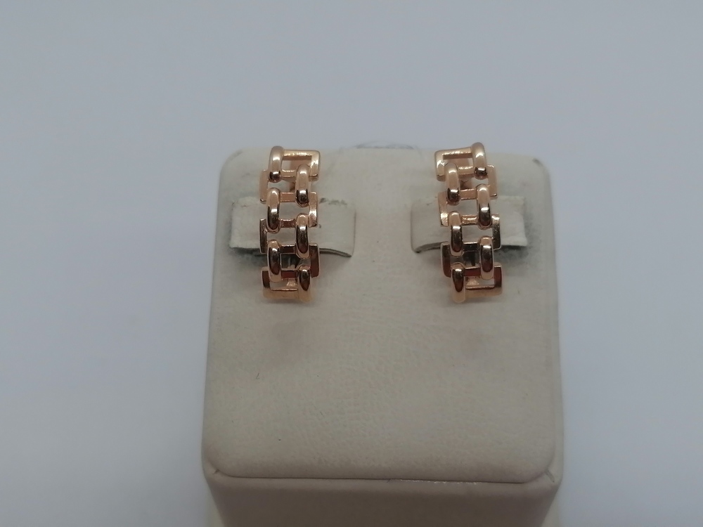 СЕРЬГИ БЕЗ КАМНЯ (Au 585)