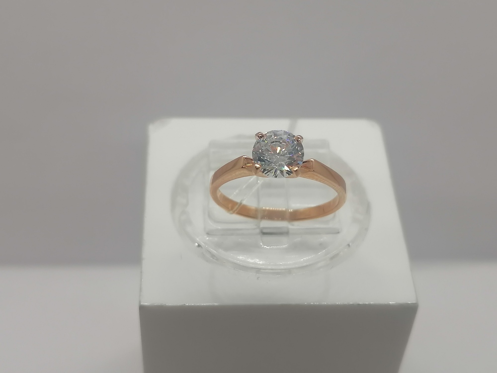 010184 КОЛЬЦО С КАМНЕМ (Au 585)