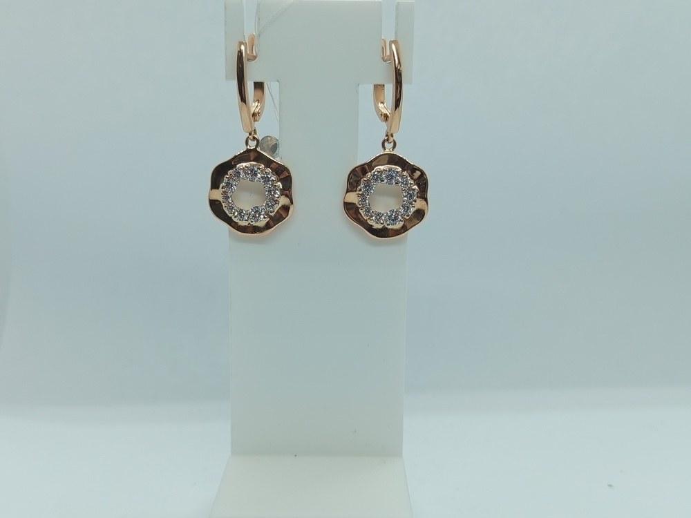 СКМИ585 СЕРЬГИ С КАМНЯМИ (Au 585)