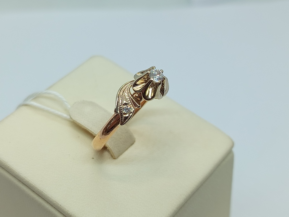 КОЛКМИ585 КОЛЬЦО С КАМНЯМИ (Au 585)