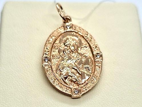 03-0194 ПОДВЕСКА ИКОНА с камнями (Au 585) 03-0194 ПОДВЕСКА ИКОНА с камнями (Au 585)