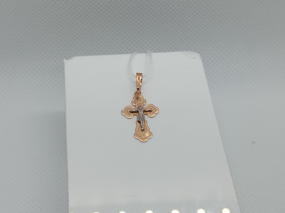 ПОДКБК585 ПОДВЕСКА КРЕСТ БЕЗ КАМНЯ (Au 585) ПОДКБК585 ПОДВЕСКА КРЕСТ БЕЗ КАМНЯ (Au 585)