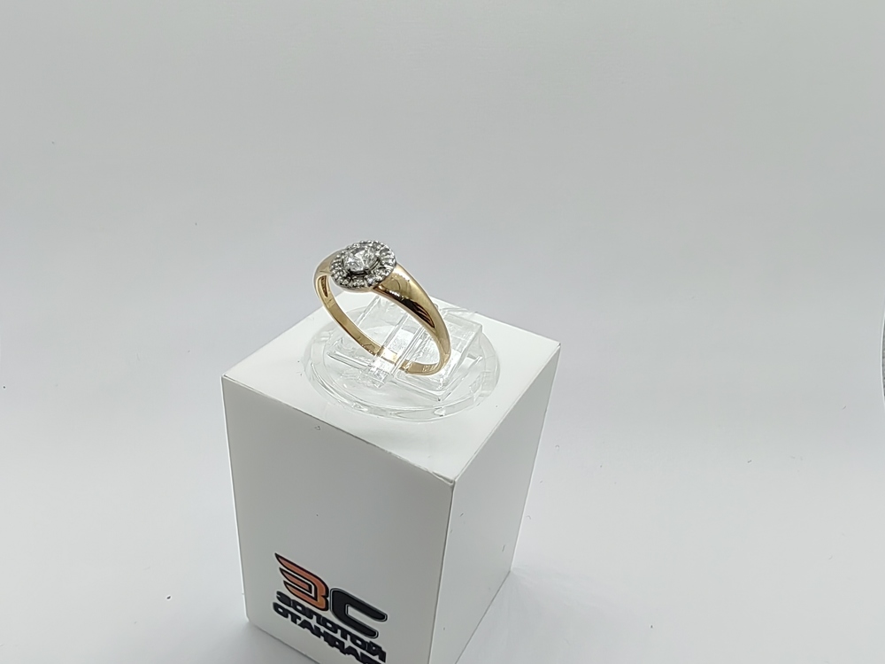 КОЛЬЦО С КАМНЯМИ (Au 585)