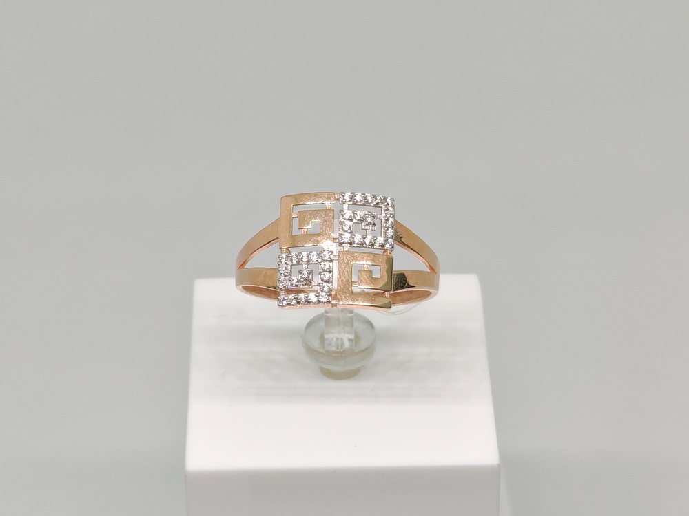 КОЛЬЦО С КАМНЯМИ (Au 585)