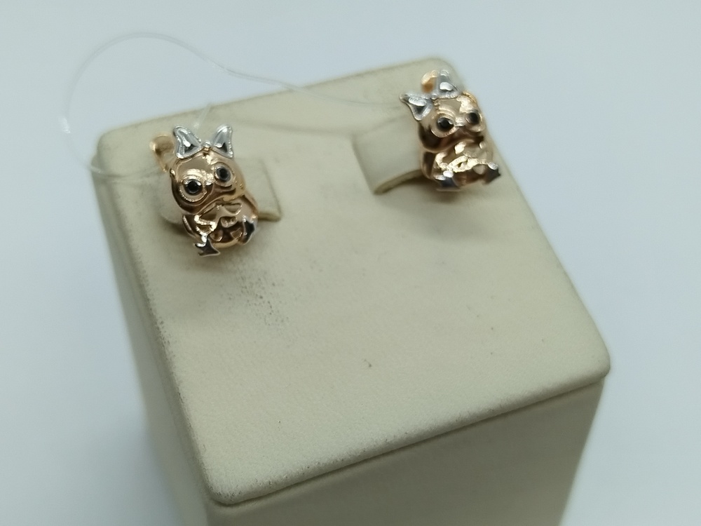 СЕРЬГИ С КАМНЯМИ (Au 585)