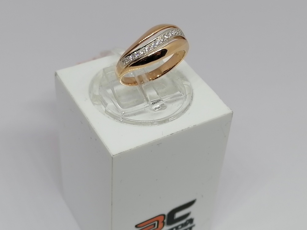 КОЛКМИ585 КОЛЬЦО С КАМНЯМИ (Au 585)