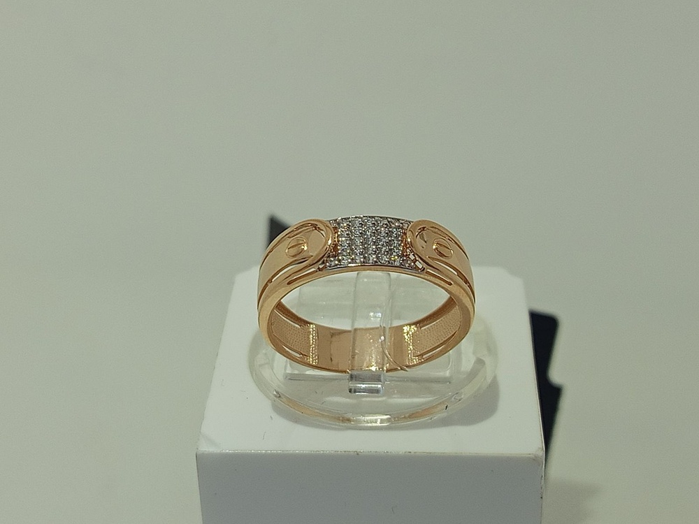 КОЛЬЦО С КАМНЯМИ (Au 585)