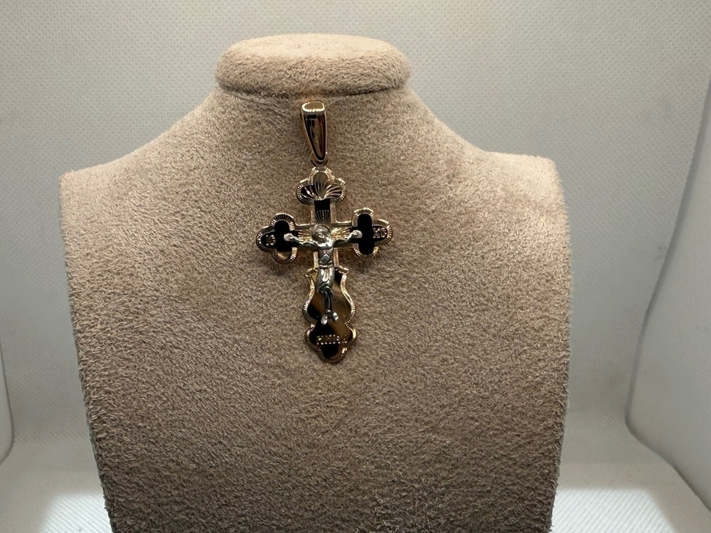 ПОДВЕСКА КРЕСТ без камня (Au 585)