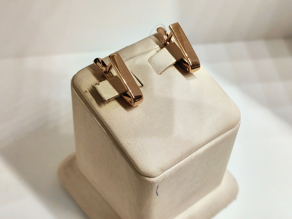 СЕРЬГИ БЕЗ КАМНЯ (Au 585)