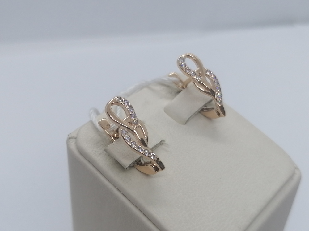 СЕРЬГИ С КАМНЯМИ (Au 585)