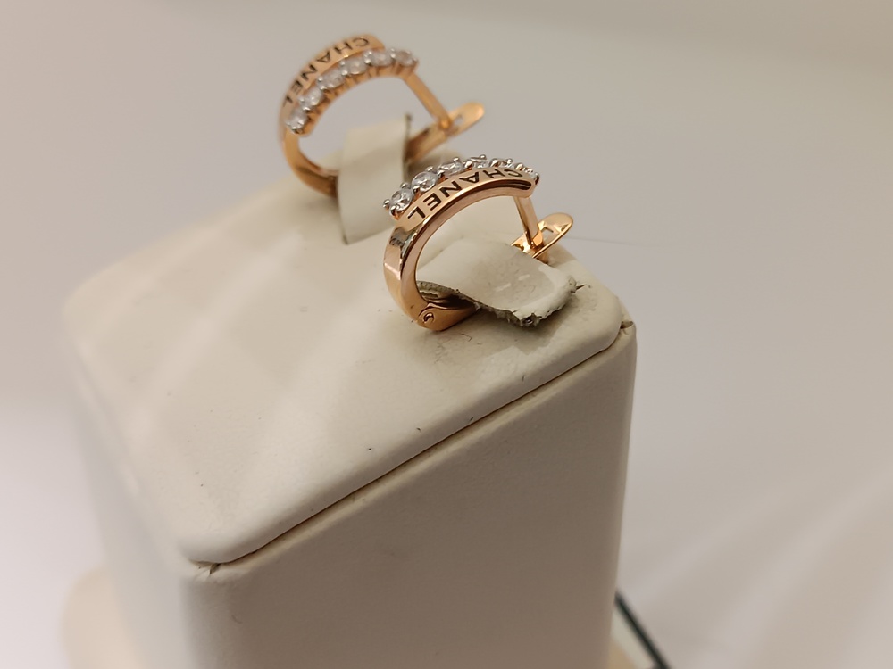 СЕРЬГИ С КАМНЯМИ (Au 585)