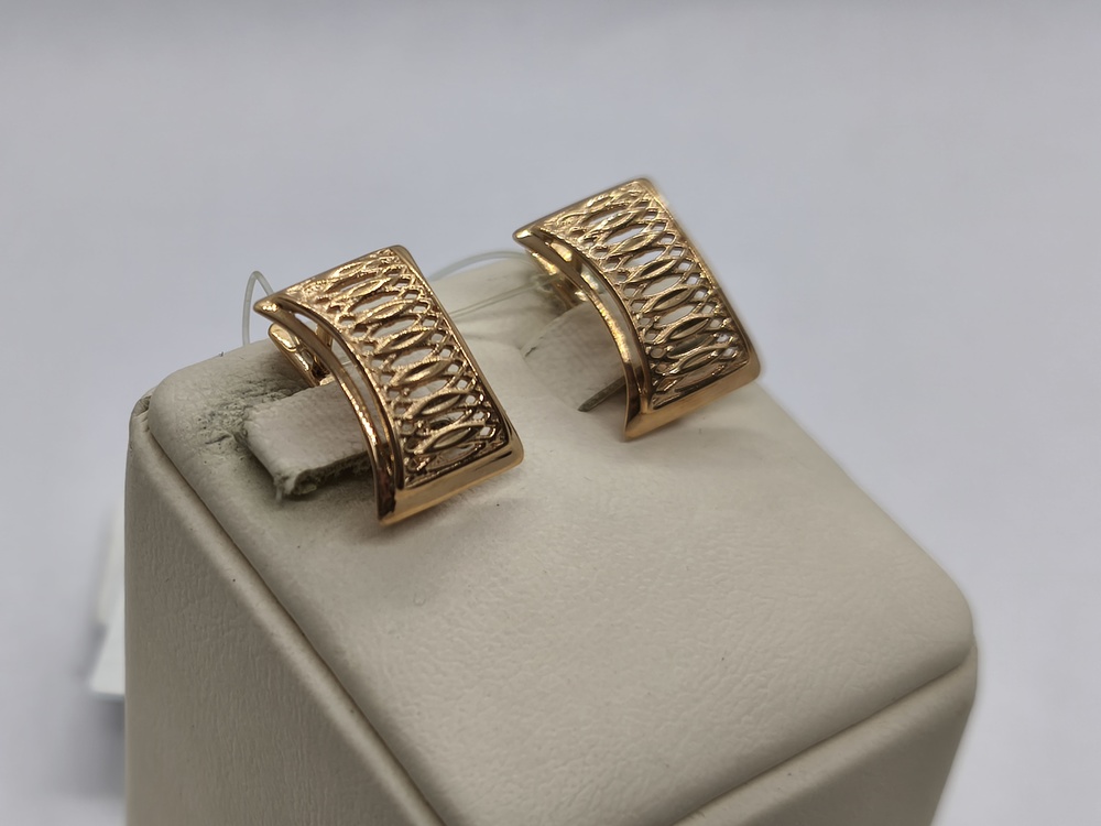 СЕРЬГИ БЕЗ КАМНЯ (Au 585)