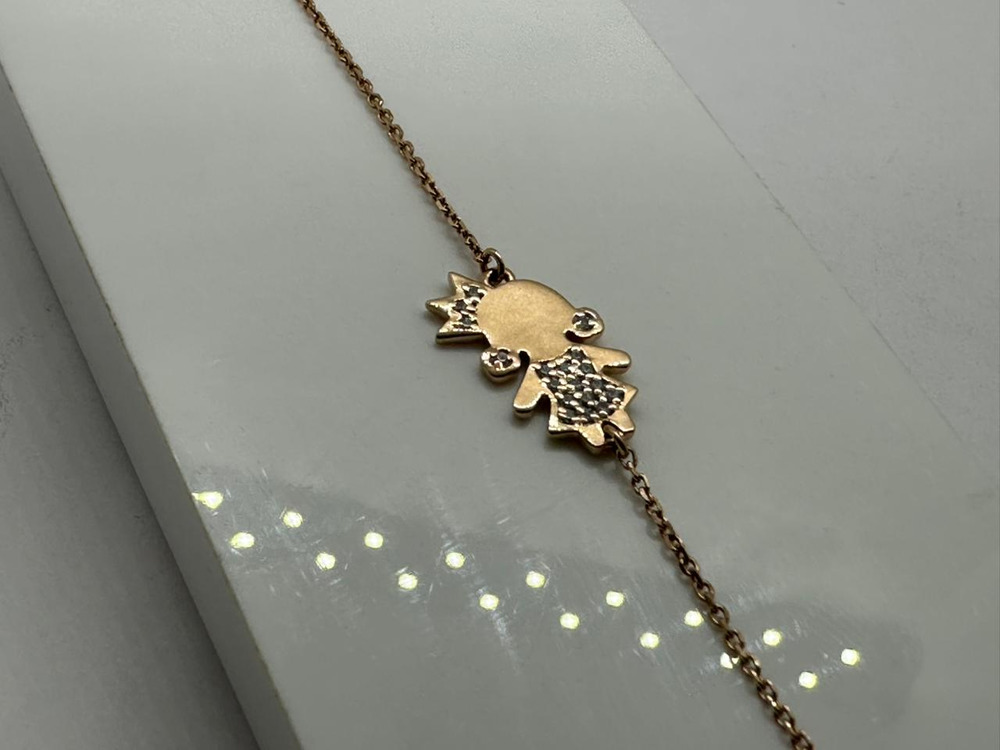 БРАСЛЕТ С КАМНЯМИ (Au 585)