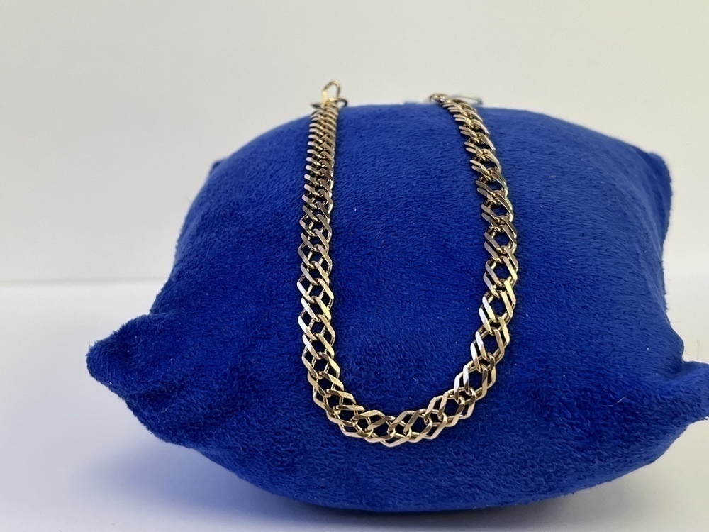 БРАСЛЕТ ПОЛНОВЕСНЫЙ Ромб двойной Au 585