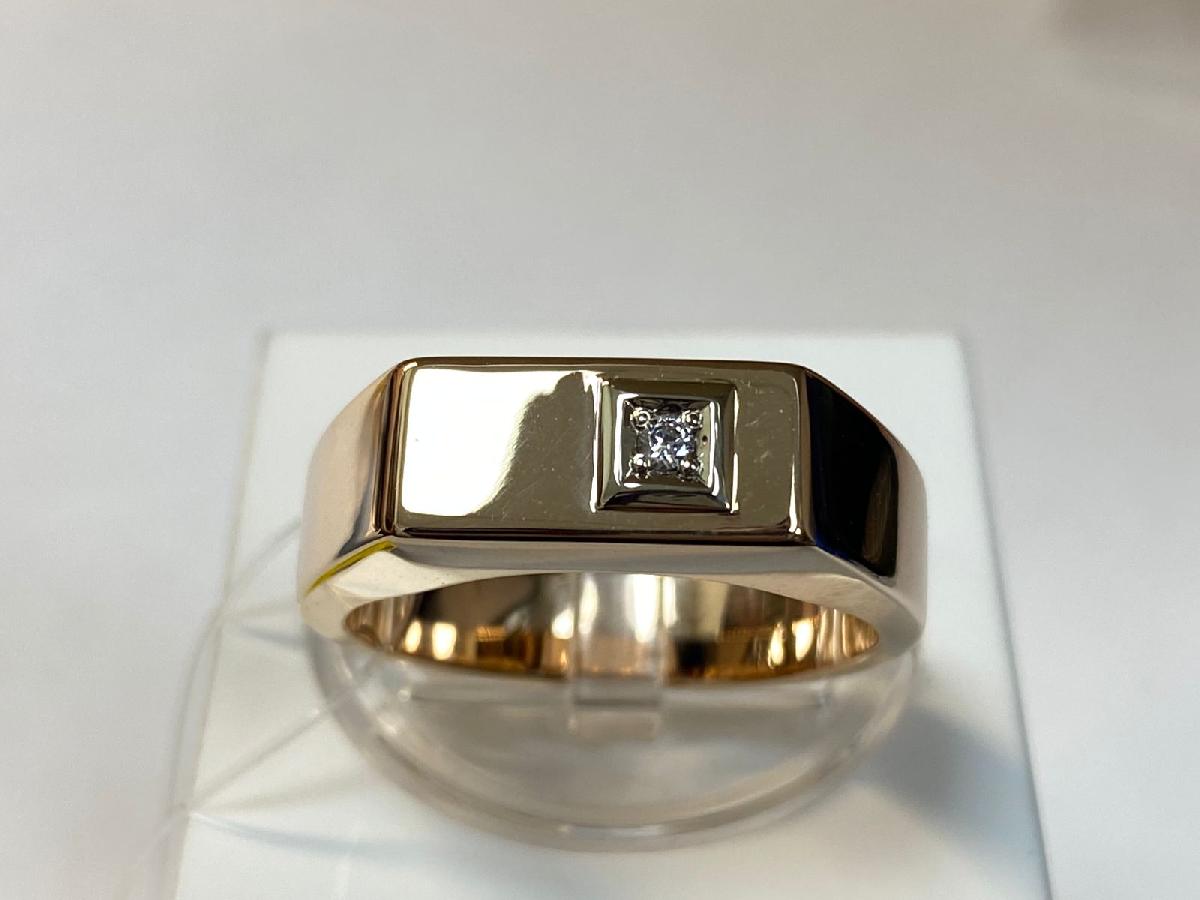 КОЛЬЦО ПЕЧАТКА с камнем (Au 585)