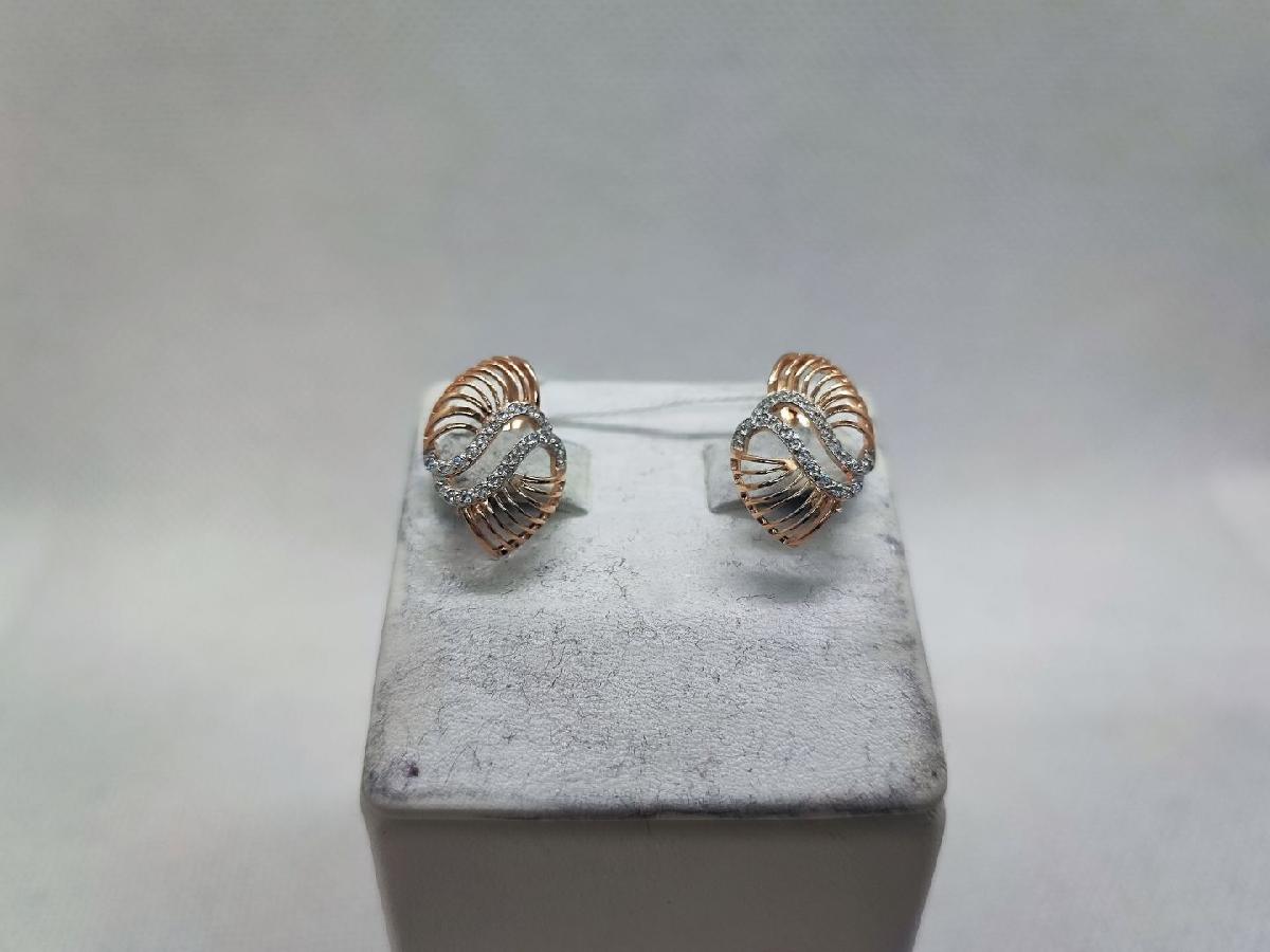 СКМИ585 СЕРЬГИ С КАМНЯМИ (Au 585)