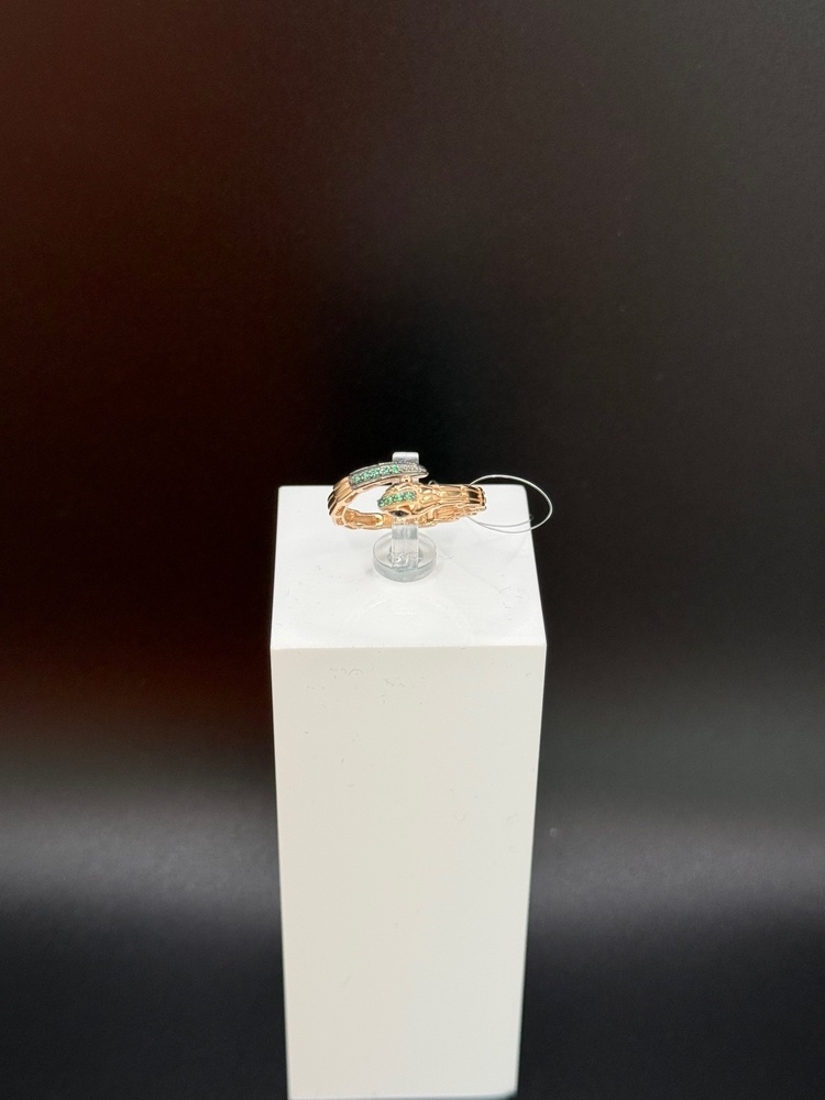 К19217875 КОЛЬЦО С КАМНЯМИ (Au 585)