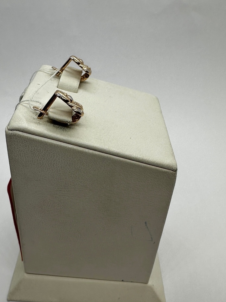 СБКМ585 СЕРЬГИ БЕЗ КАМНЯ (Au 585)