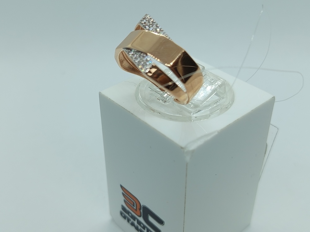 КОЛЬЦО С КАМНЯМИ (Au 585)