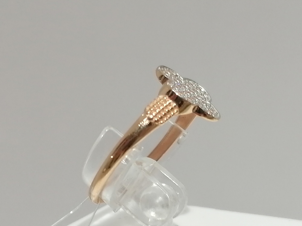 КОЛЬЦО С КАМНЯМИ (Au 585)