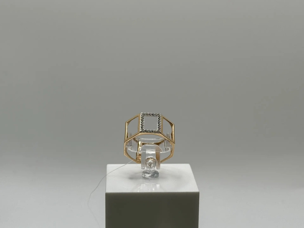 КОЛЬЦО С КАМНЯМИ (Au 585)