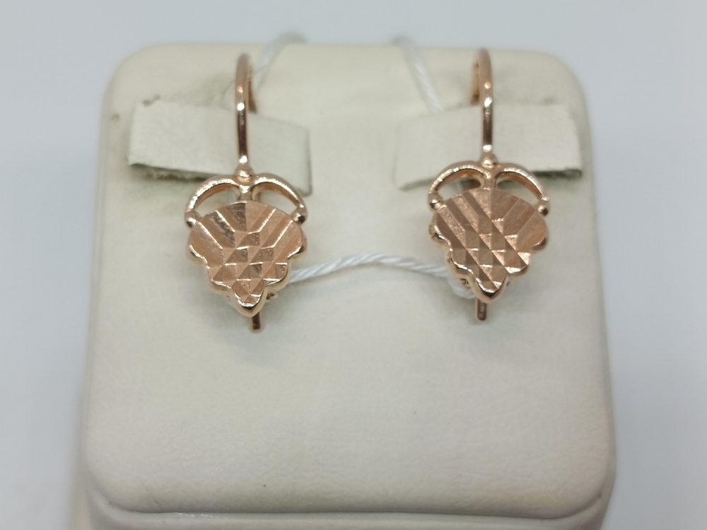 СЕРЬГИ БЕЗ КАМНЯ (Au 585)