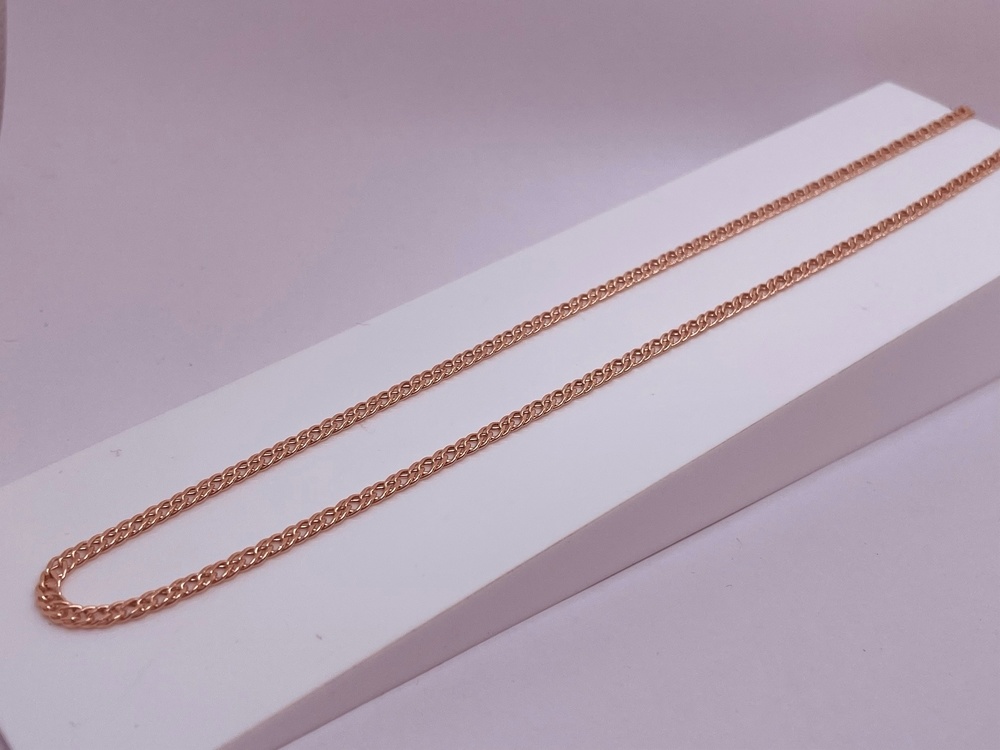 ЦЕПЬ ПУСТОТЕЛАЯ Ромб двойной (Au 585)