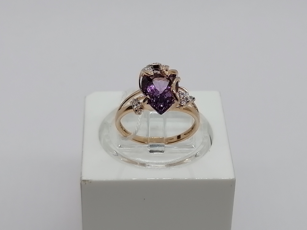 КОЛКМИ585 КОЛЬЦО С КАМНЯМИ (Au 585)