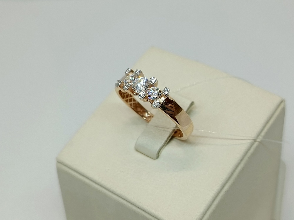 902-00150-10-00-20-00 КОЛЬЦО С КАМНЯМИ (Au 585)