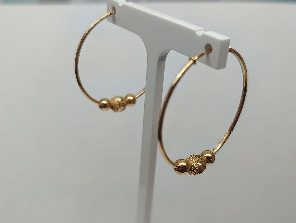 СЕРЬГИ КОНГО без камня (Au 585)