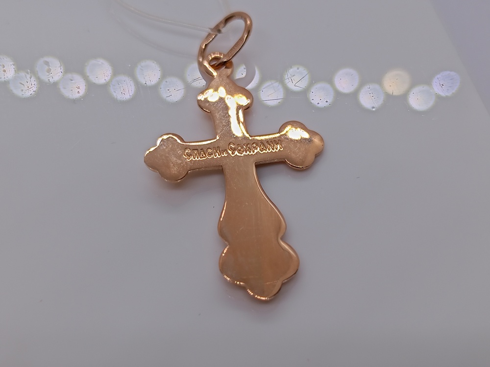 ПОДВЕСКА КРЕСТ без камня (Au 585)