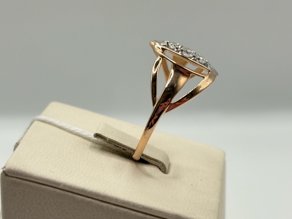 КОЛКМИ585 КОЛЬЦО С КАМНЯМИ (Au 585)