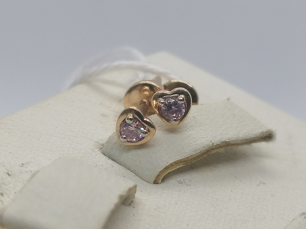 СПУС585 СЕРЬГИ ПУСЕТЫ (Au 585)