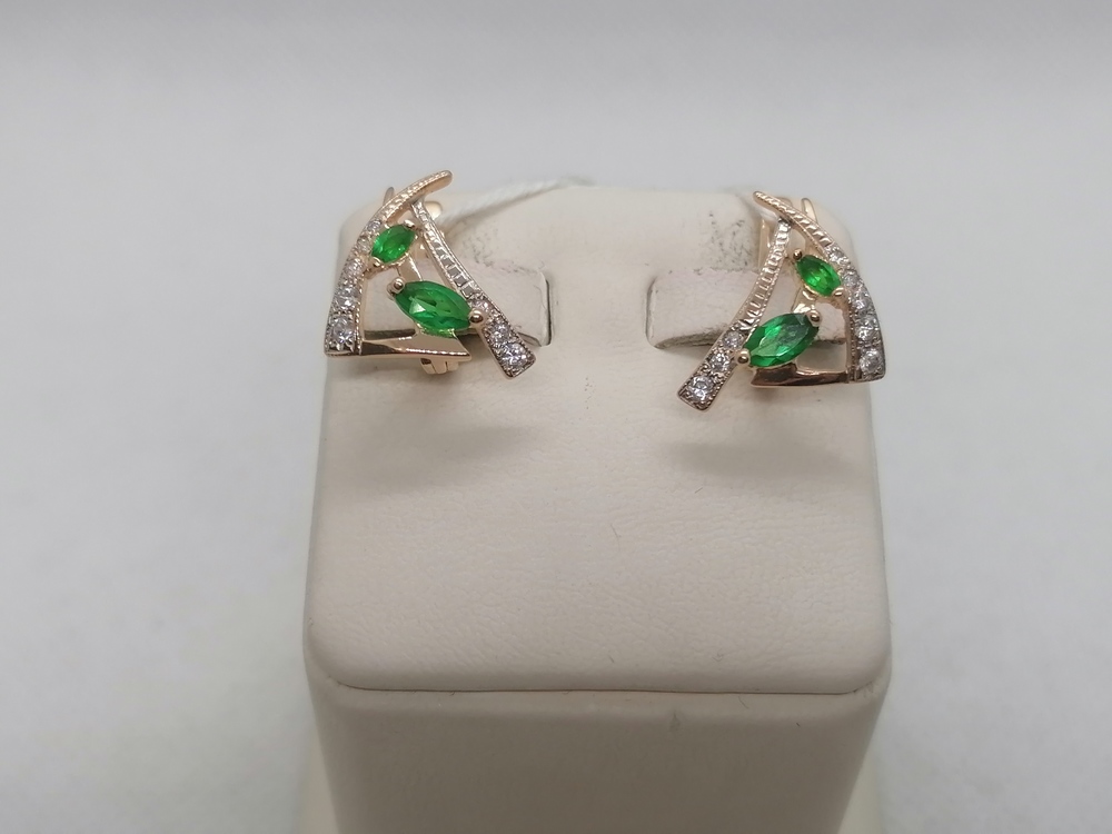 СЕРЬГИ С КАМНЯМИ (Au 585)