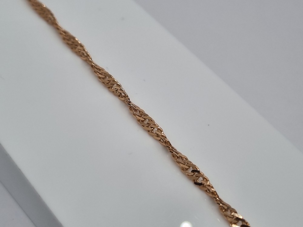 БРАСЛЕТ ПОЛНОВЕСНЫЙ Сингапур Au 585