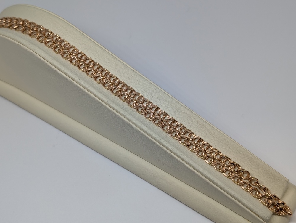 ЦЕПЬ ПУСТОТЕЛАЯ Бисмарк (Au 585)