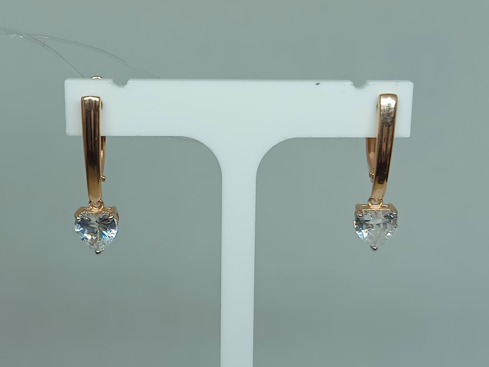 СЕРЬГИ С КАМНЕМ (Au 585)