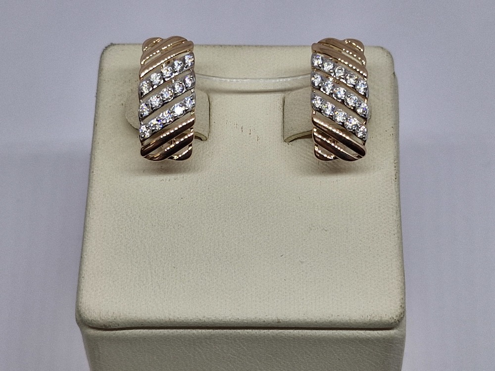 СЕРЬГИ С КАМНЯМИ (Au 585)